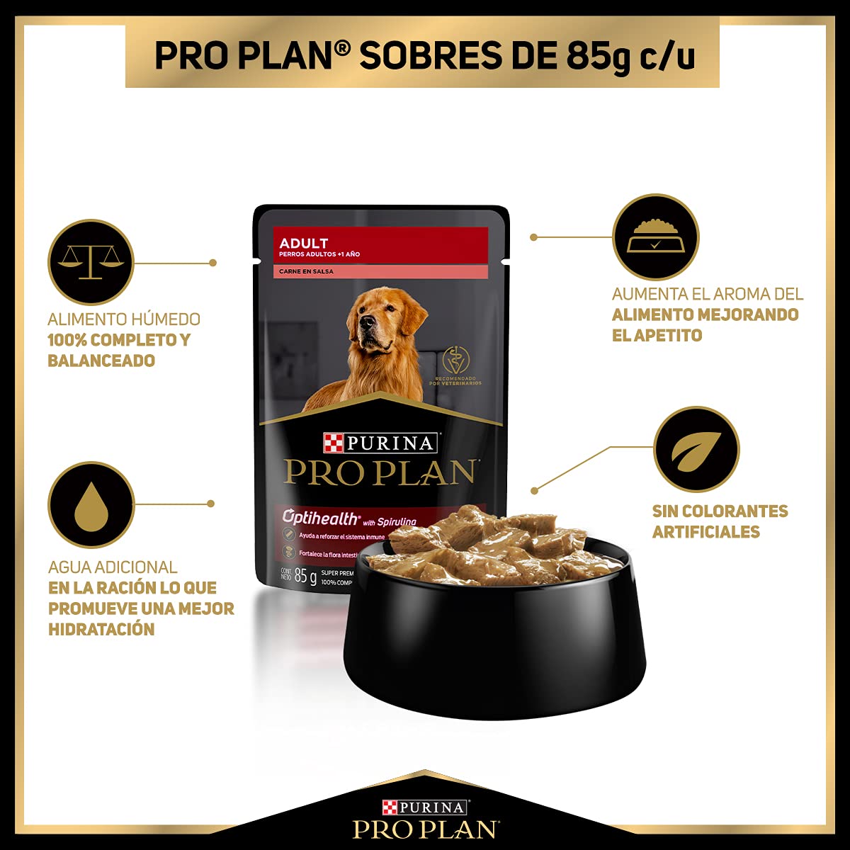 Purina Pro Plan Adulto Carne 24x85g