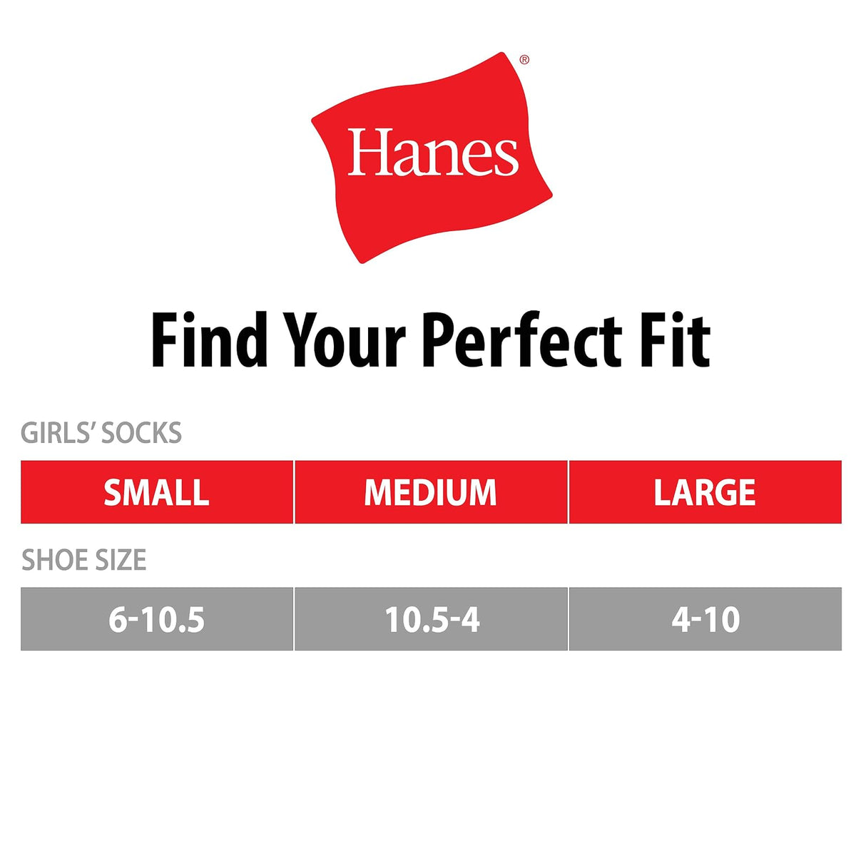 Hanes Calcetines de corte bajo, paquete de 10 Calcetín casualbebé-niñas