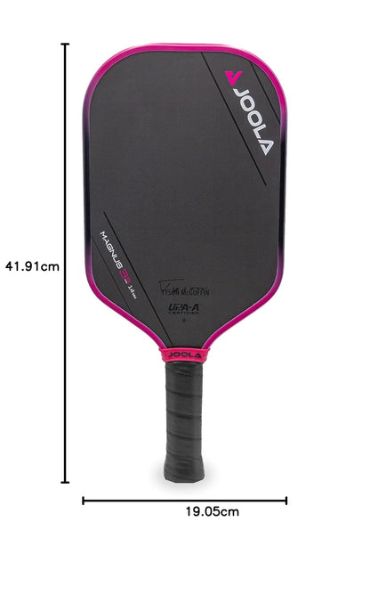 JOOLA Tyson McGuffin 3S Pickleball Paddle- Elongated Shape w/Shorter Handle. Charged Carbon Surface Technology for Power and Spin. NFC Chip Enabled and UPA-A