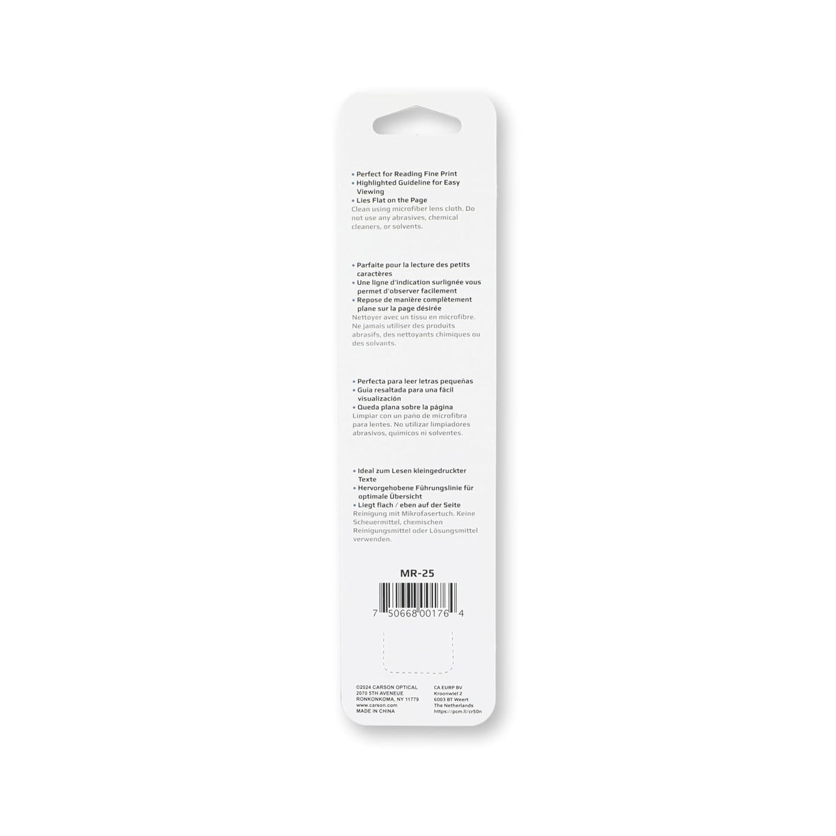 Carson Magniread Lupa de Barra 1.5X (MR-25)
