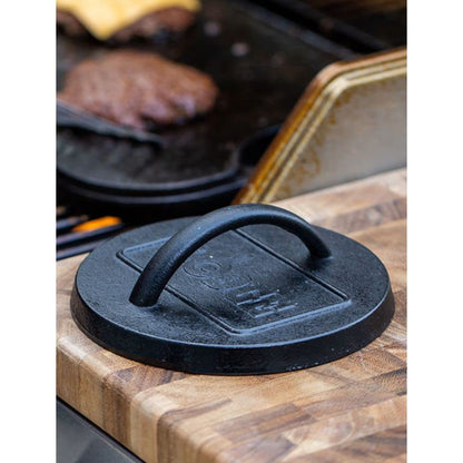 Lodge - Prensa para hamburguesas de 15.7 cm, hierro fundido