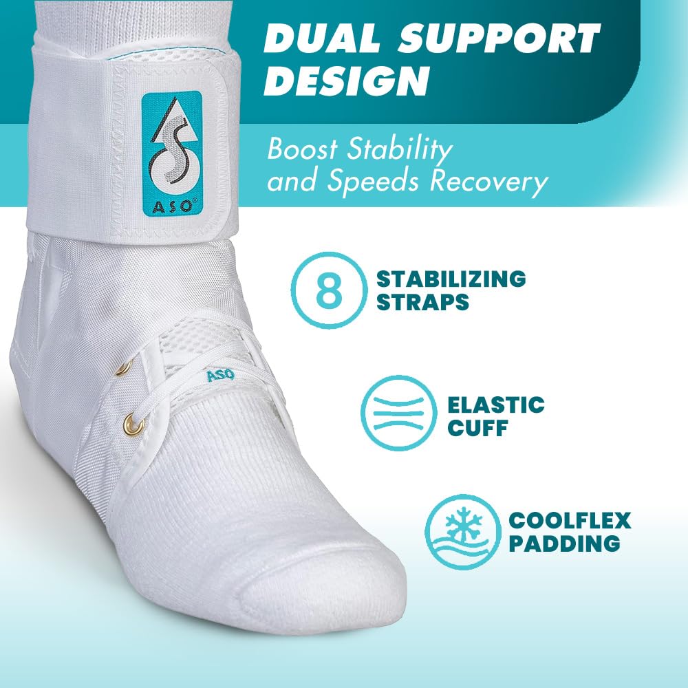 ASO Ankle Stabilizer, White, X-Small