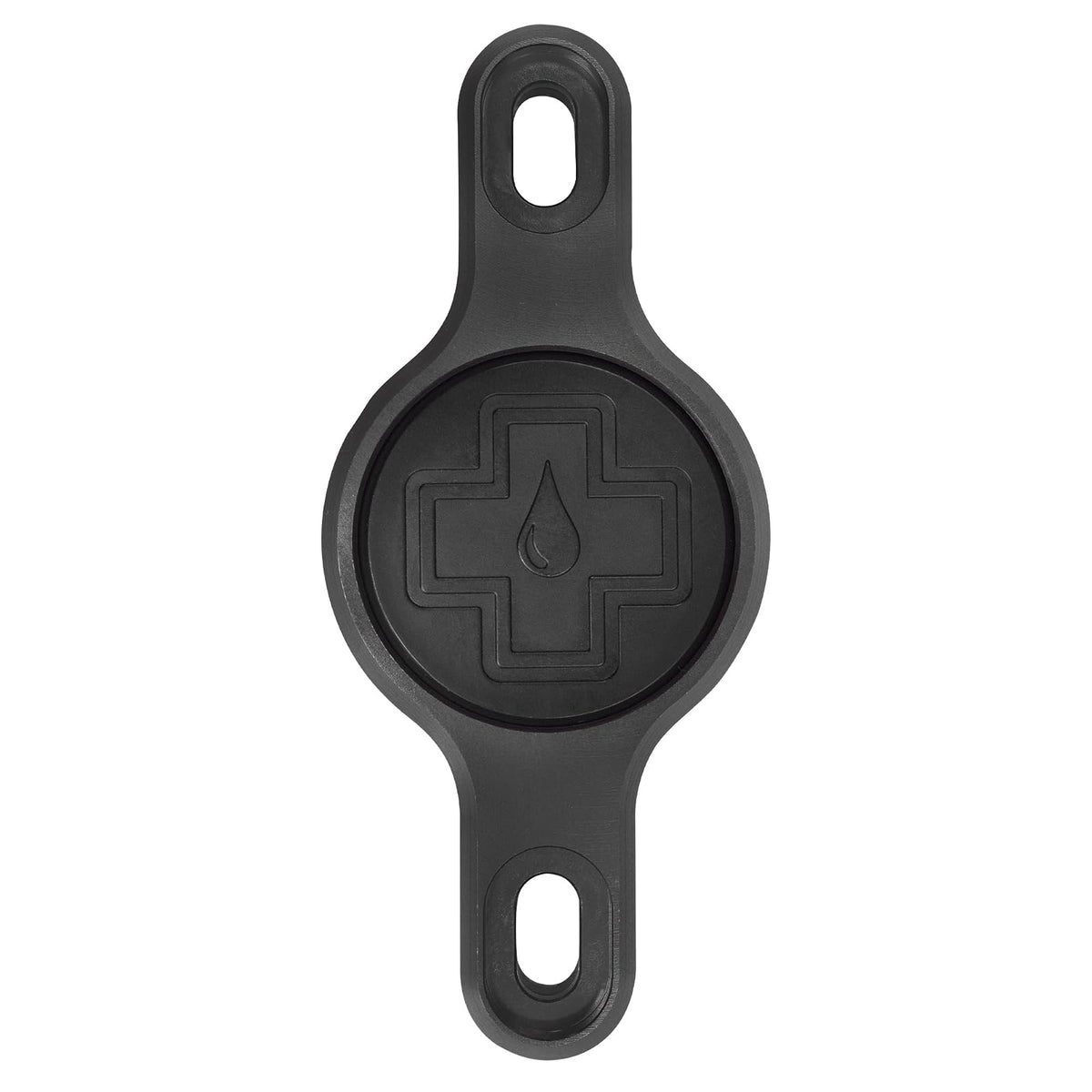 Muc-Off - Soporte Seguro para Bicicleta AirTag para Bicicleta, Color Negro, Soporte para Etiquetas de Aire para Bicicleta con Tornillos de Seguridad, protección antirrobo, Soporte para Bicicleta