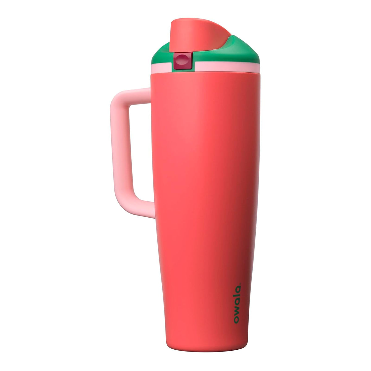 Owala FreeSip Vaso de Acero Inoxidable con Popote, 40 oz - Strawberry Fields - 40 Ounces