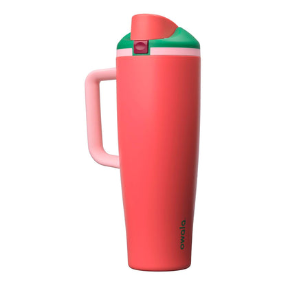 Owala FreeSip Vaso de Acero Inoxidable con Popote, 40 oz - Strawberry Fields - 40 Ounces