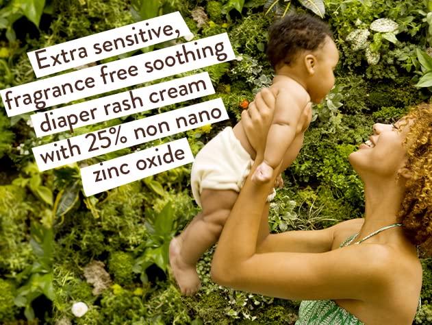 Babo Sensitive Baby Zinc Fragrance Free Diaper Cream, Ewg Verified, Unscented, 3 Ounce (Pack of 2)