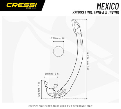 Snorkel Tubo Cressi Mexico