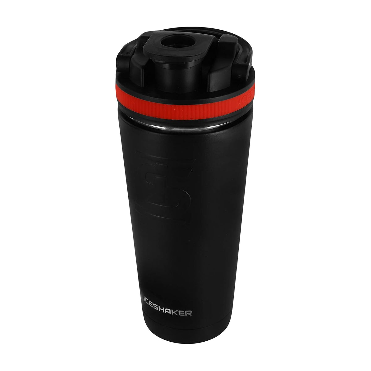 Shaker Negro Bandas Rojas 26onz IceShaker