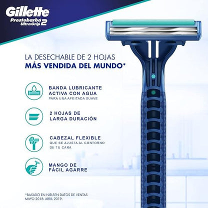 Gillette Rastrillo para Afeitar Desechables, Paquete de 8 Unidades