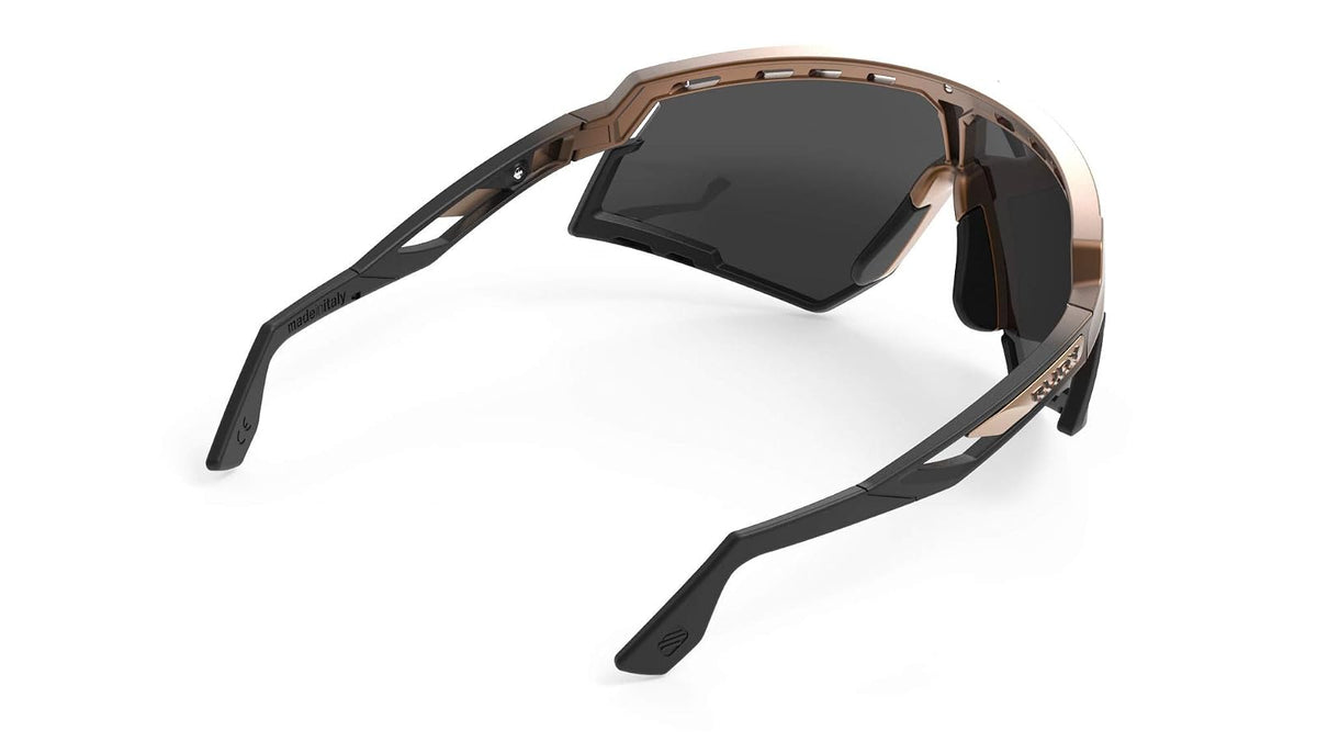 Rudy Project Lentes Defender RP Optics Deportivos Armazón Bronze Matte Fade Black Matte, Bumpers Black Mica Smoke Black