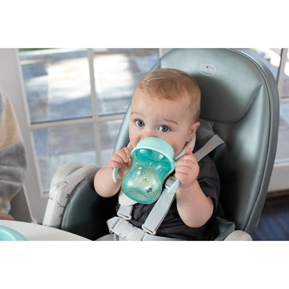 Chicco Vaso de Entrenamiento Training Cup 6M+ Anti Derrames Pico Ergonómico Asas Desmontables Azul