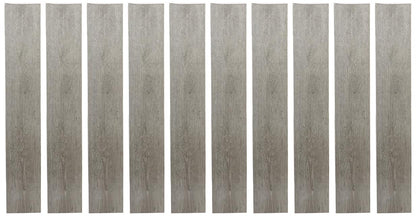 Achim Home Furnishings VFP1 Tablones de vinilo para piso, 10 unidades, 6 Inches x 36 Inches - Light Grey Oak - 6 Inches x 36 Inches