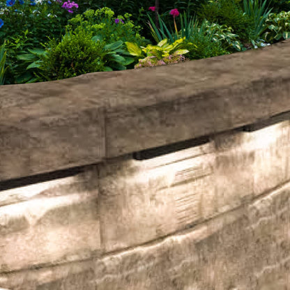 Tecnolite Luz de Cortesía LED Exterior 1 W - Luz Suave Cálida, 12 VDC, Espacios reducidos, IP65, LED Integrado, Hardscape Lights
