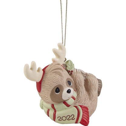 Precious Moments 221009 Slow Down for The Holidays 2022 - Adorno de Porcelana con Fecha de Animal