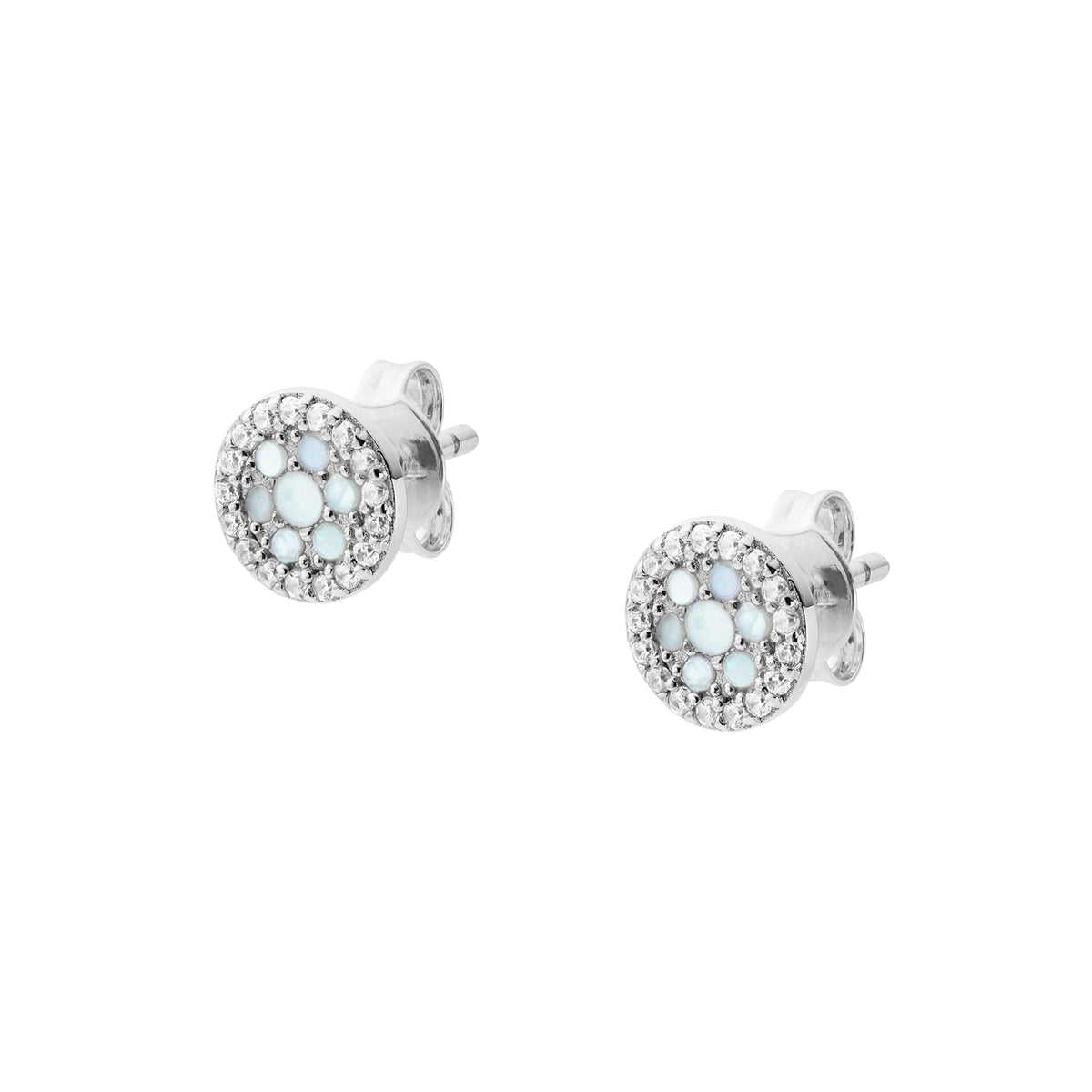 Fossil - Pendientes de plata de ley para mujer