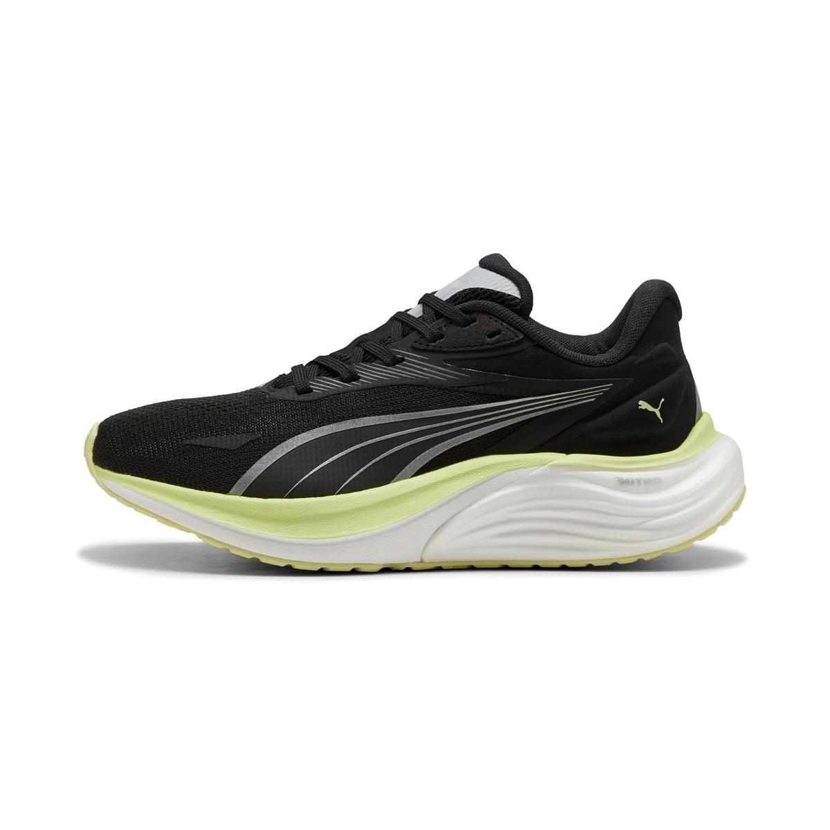 PUMA Electrify Nitro 4 Running Shoes Bota Baja para Mujer | Zapatos para correr de carretera - 27.0 cm - Puma Black-apple Spritz