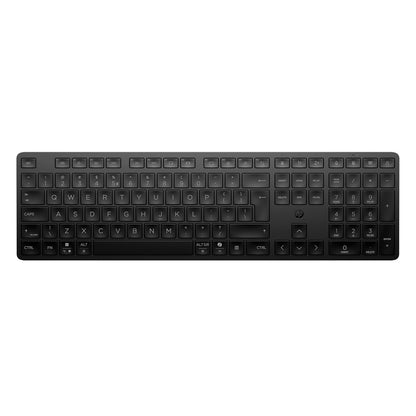 HP Teclado Inalámbrico 490K Modo Dual, Multidispositivo, Bluetooth, USB, Teclas Silenciosas y Programables, 22 Teclas, Tecla Copilot, Compatible Windows, macOS, iOS y Android, QWERTY Español, Negro