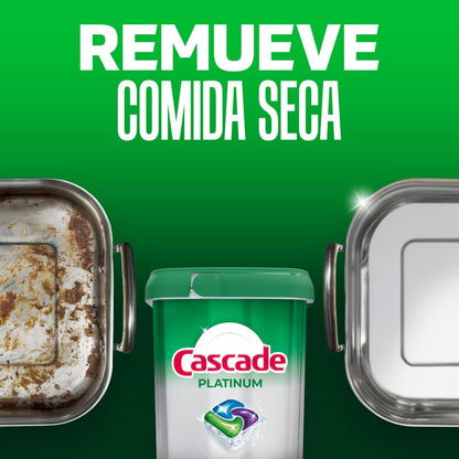 Cascade Platinum Fresh Jabón para Lavavajillas, Detergente 26 Cápsulas