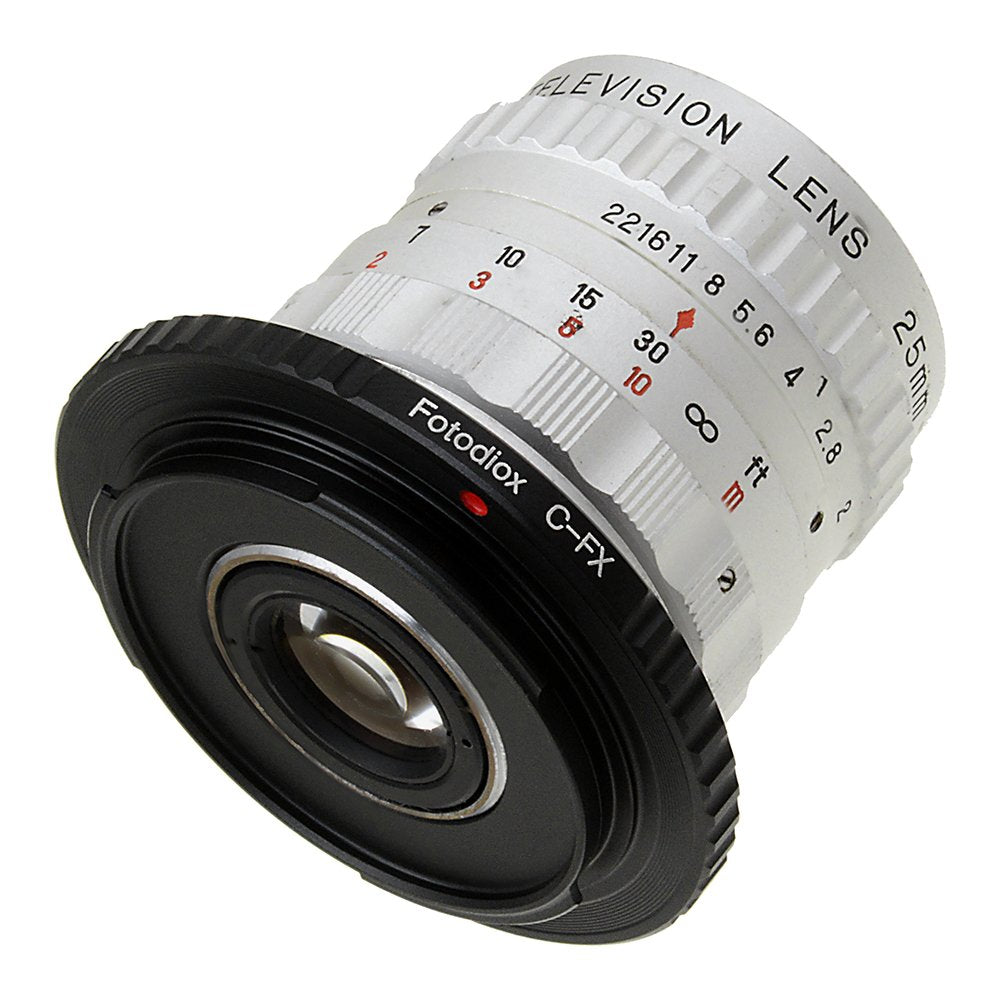 Fotodiox Lens Mount Adapter - C-Mount CCTV / Cine Lens to Fujifilm X-Series Mirrorless Camera Body