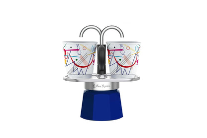 Bialetti Set Mini Express, Cafetera Moka con Tazas y Vasos - Kandinsky
