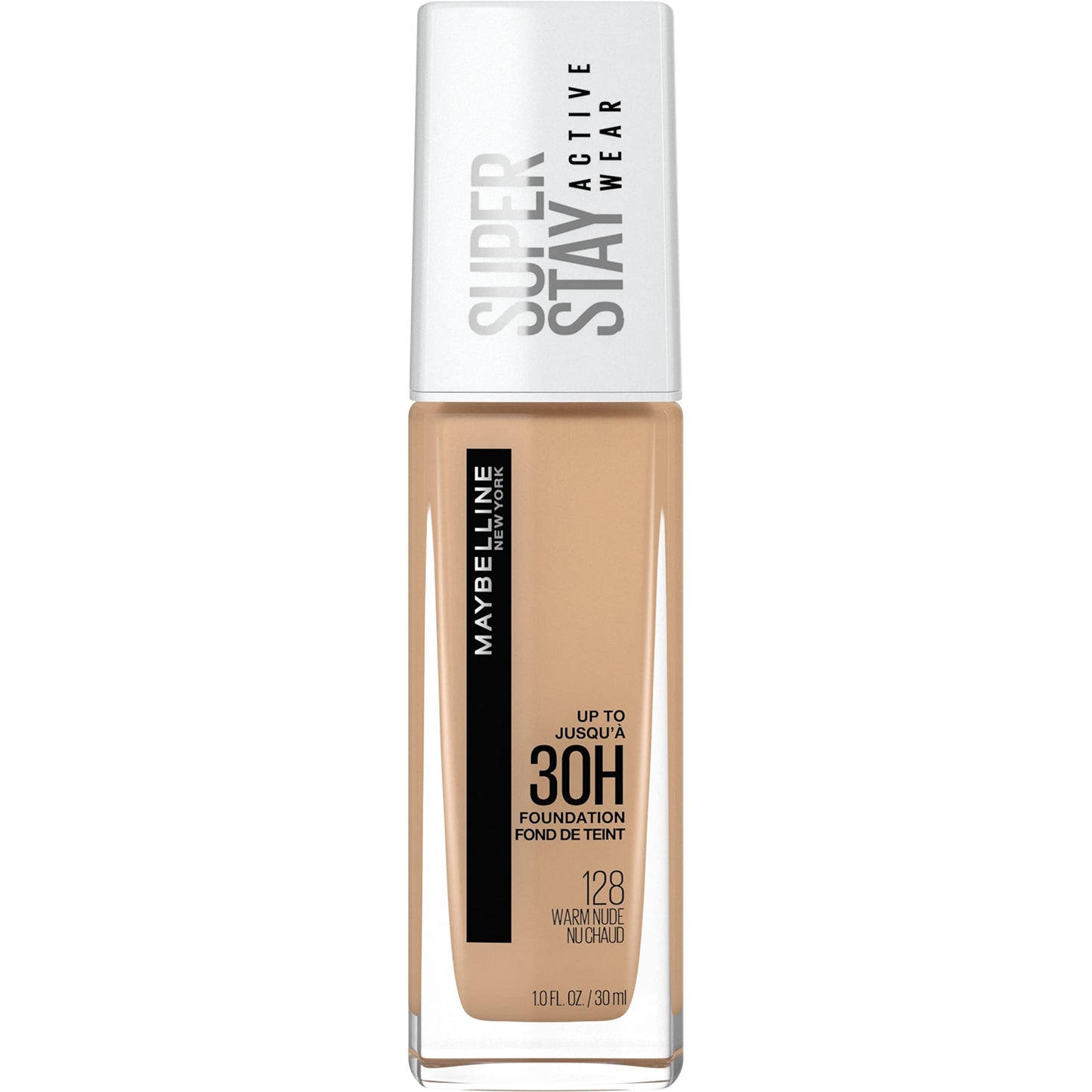 Maybelline Base de Maquillaje Superstay, Full Coverage, 128 Warm Nude, 30 ml (A embalagem Pode Variar)