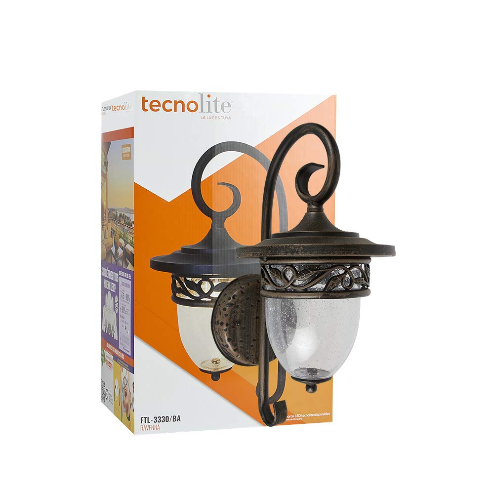 Tecnolite Farol LED Exterior, Lámpara de Pared LED, 20 W, IP 44, 100 - 127 Volts,