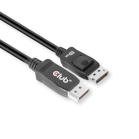 Club3D CAC-2068 DisplayPort to DisplayPort 1.4/HBR3 Cable DP 1.4 8K 60Hz 2m/6.56ft, Black Vesa certified