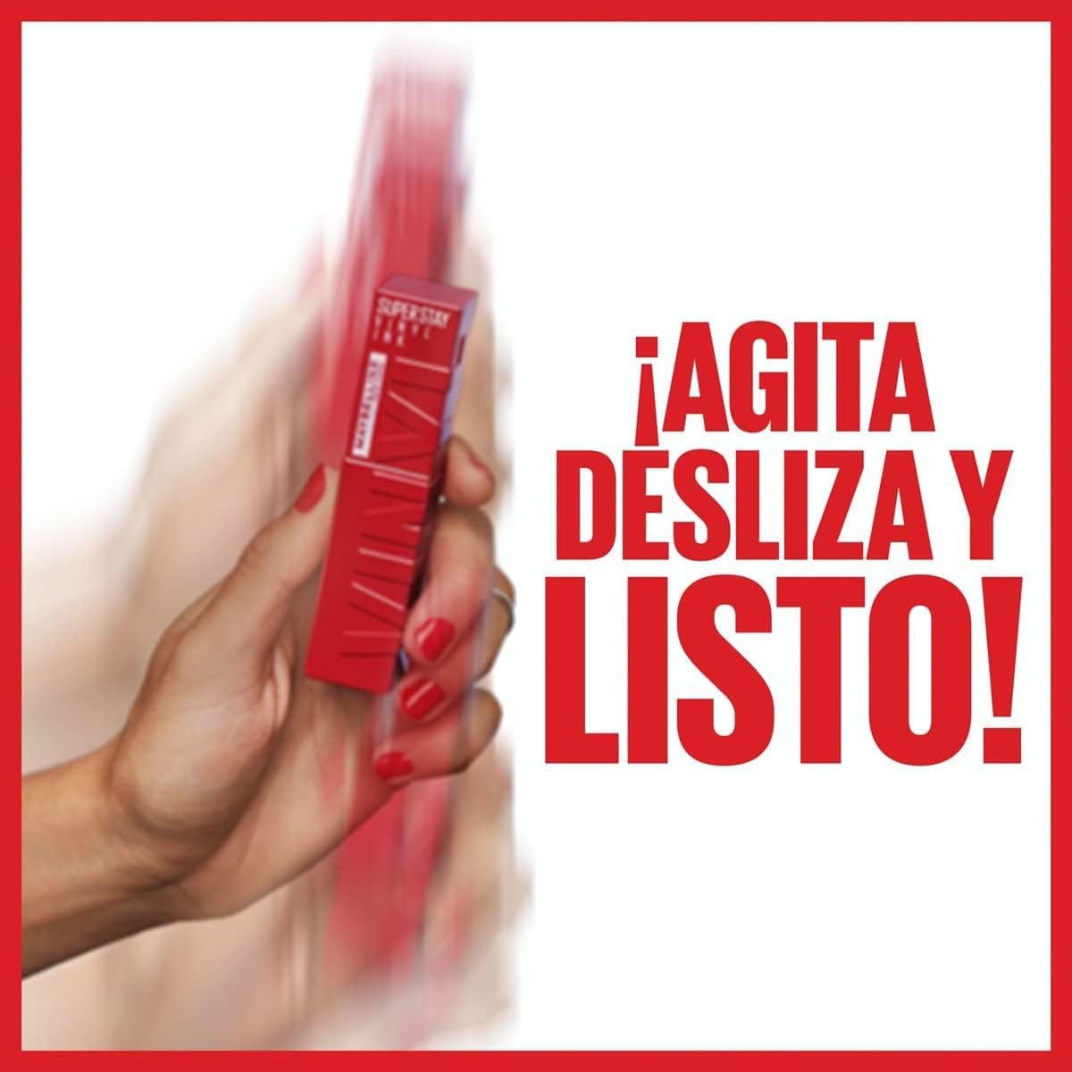 Maybelline New York Kit 4 Pack Superstay Vinyl Ink Coy + Cheeky + Royal + Lippy Labiales líquidos de larga duración