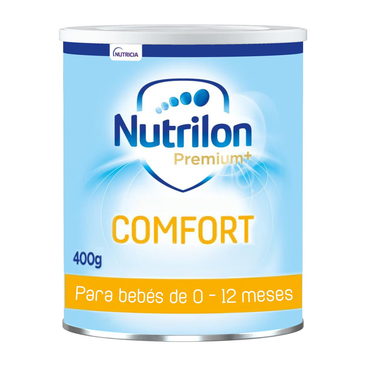 Nutrilon Premium+ Comfort, Leche en Polvo, Fórmula con Proteína de Suero Parcialmente Hidrolizada, Prebióticos, Almidón y Ácidos Grasos Poliinsaturados, Diseñada para los Bebés de 0 a 12 meses, 400 g
