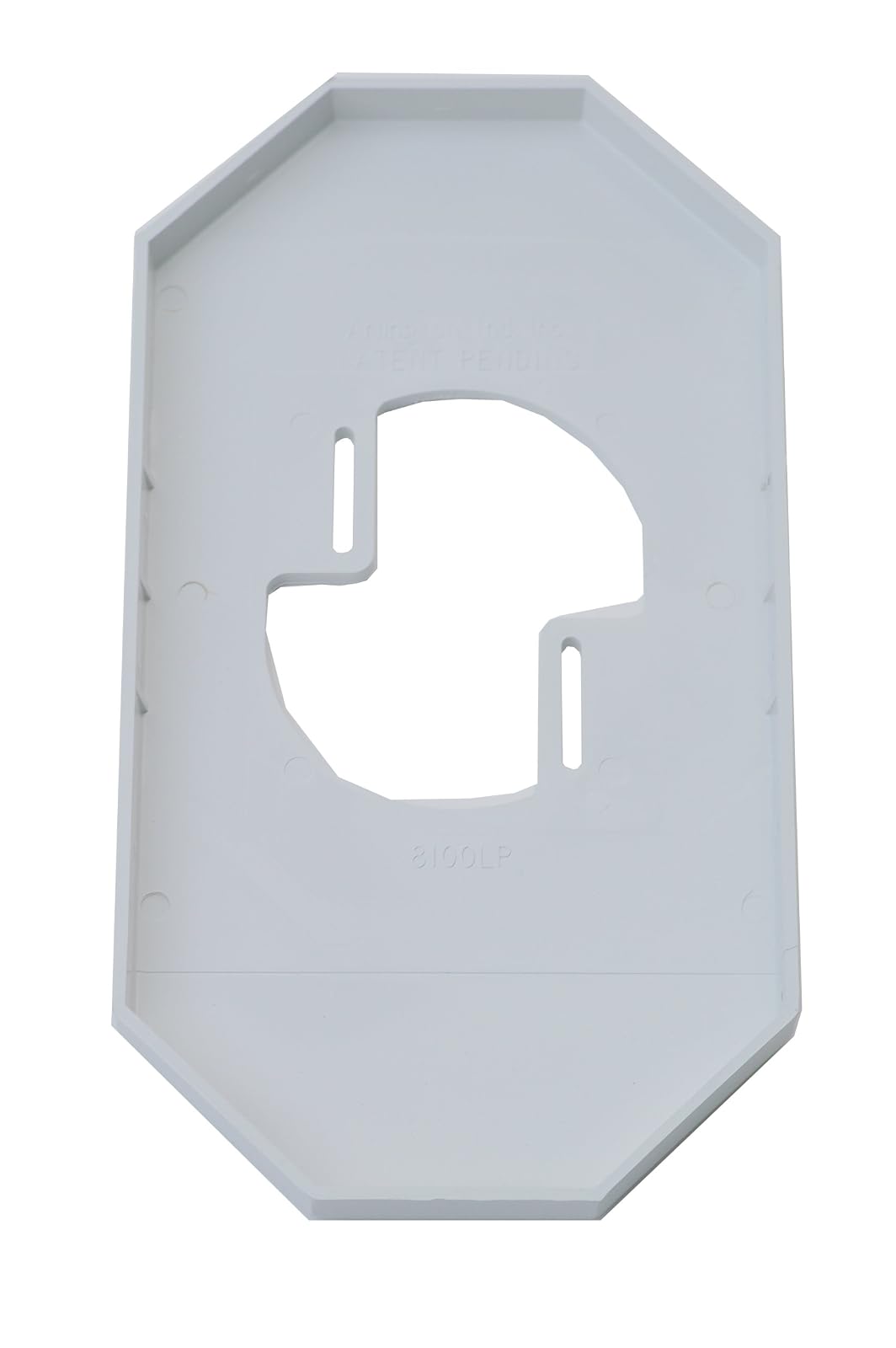 Arlington costanera placa para grandes accesorios, MEGA, Blanco