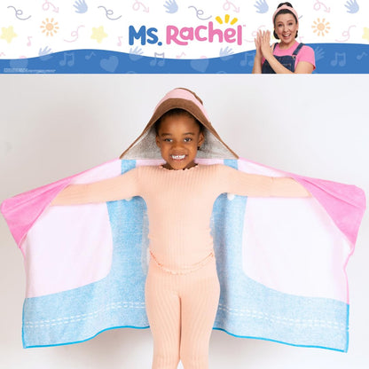 Ms. Rachel Kids - Toalla de Toalla de Rizo de algodón Suave súper Suave para baño/alberca/Playa, 24 x 50 Pulgadas, (Producto Oficial de Licencia) por Franco
