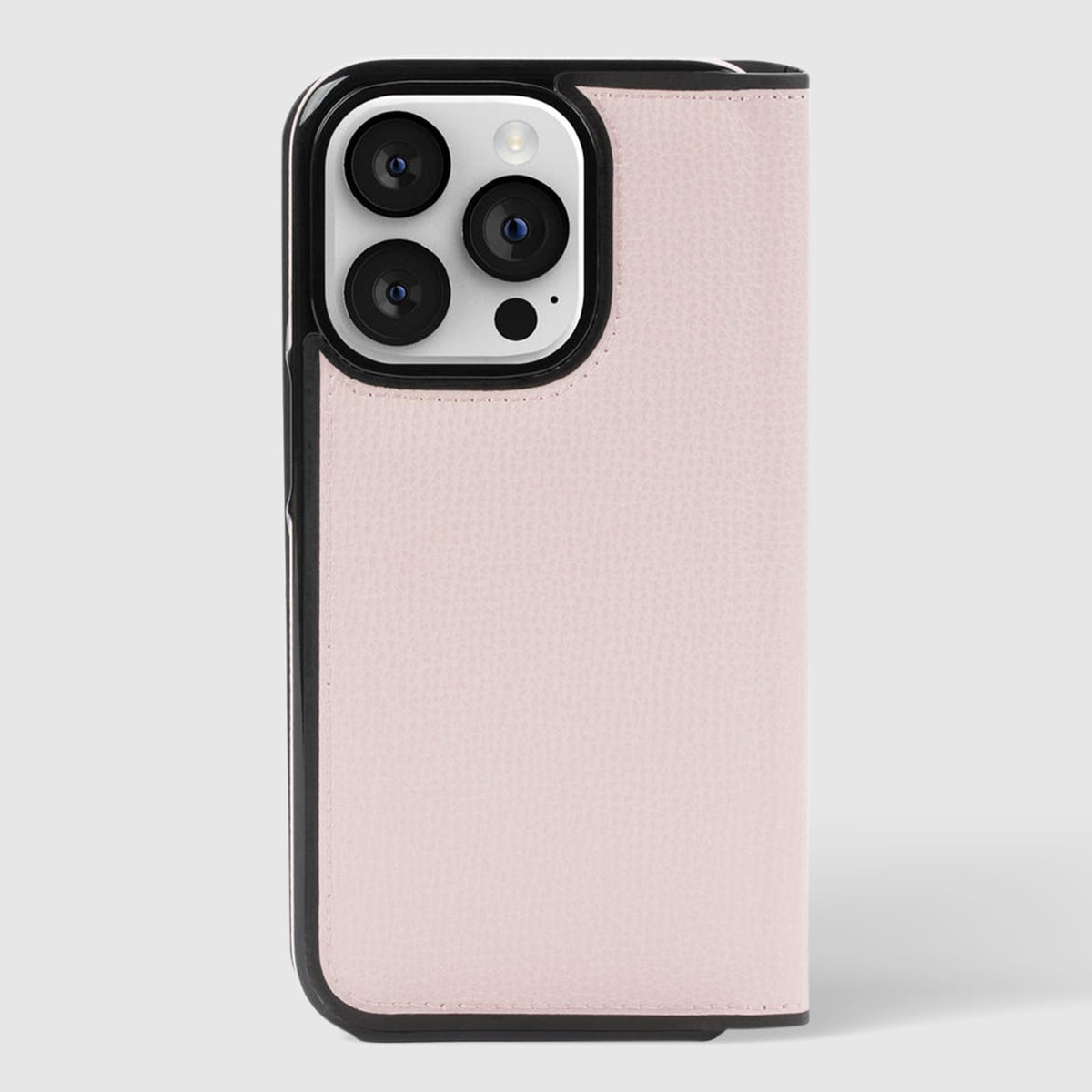 Kate Spade New York - Kate Spade Nueva York - Funda Tipo Cartera para iPhone 15 Pro, Compatible con Carga inalámbrica - Vitela pálida con Negro