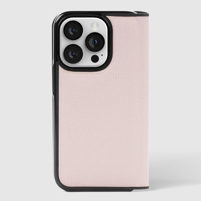 Kate Spade New York - Kate Spade Nueva York - Funda Tipo Cartera para iPhone 15 Pro, Compatible con Carga inalámbrica - Vitela pálida con Negro