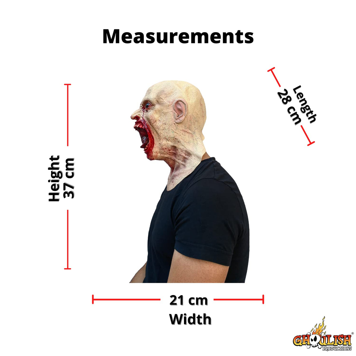 Ghoulish Productions Infected Adult Mask