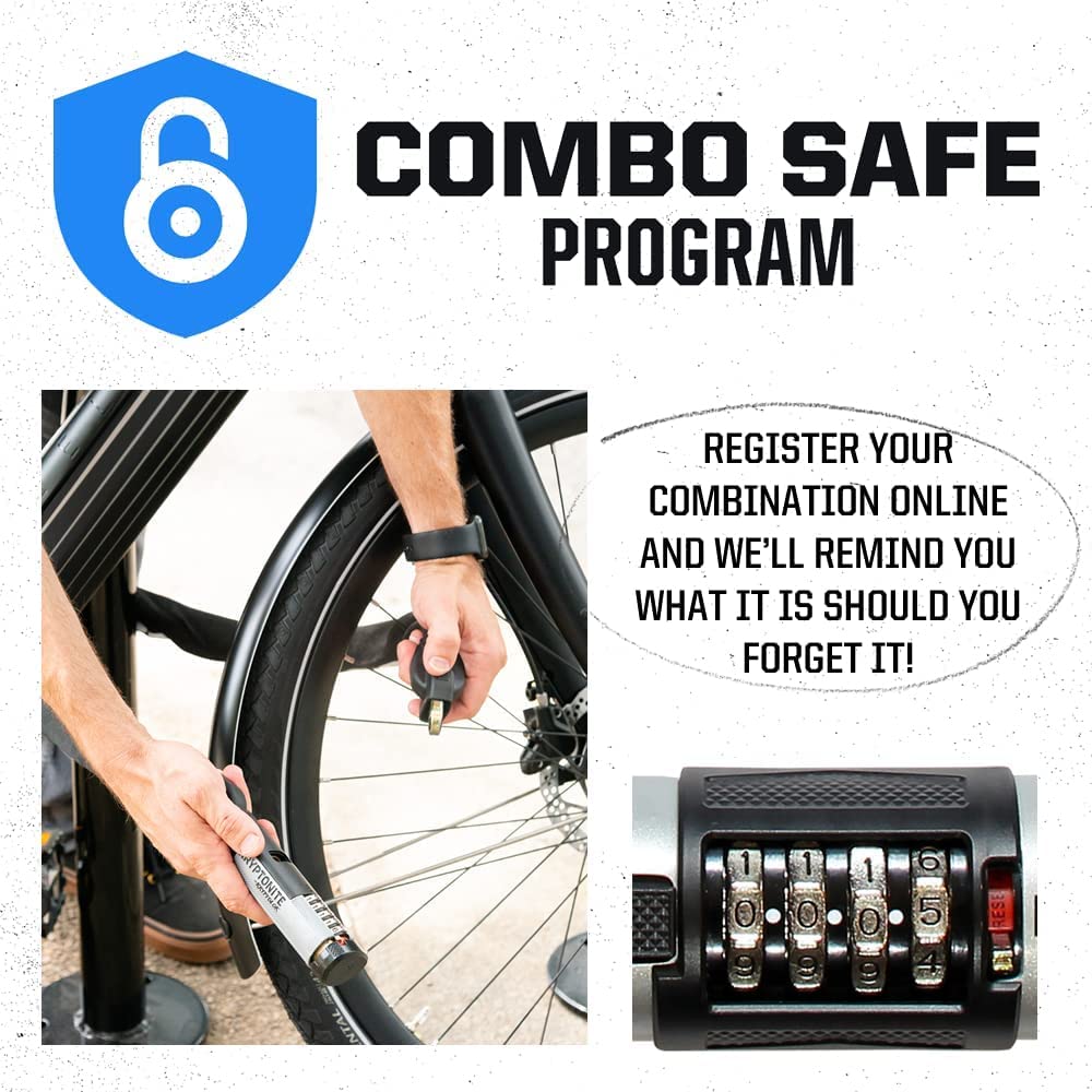 Kryptonite KryptoFlex - Cable de Bloqueo para Bicicleta, 2 pies, 6 pies, 10 pies de Largo, 12 mm de Grosor, Resistente Cable de Acero Trenzado antirrobo, Cerradura de Seguridad para Equipos al Aire