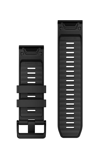 Garmin QuickFit, correa de silicona negra y gris guijarro de 20 mm