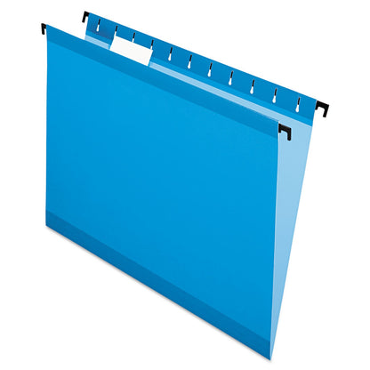 Pendaflex Surehook Carpetas de archivo para colgar, reforzadas, Azul, Carta