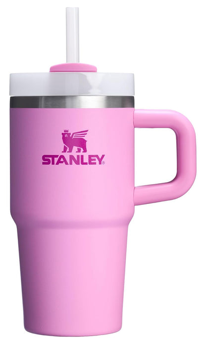 Stanley Quencher H2.0 Vaso con Asa y Popote, Tapa FlowState - 20 oz - Peonía
