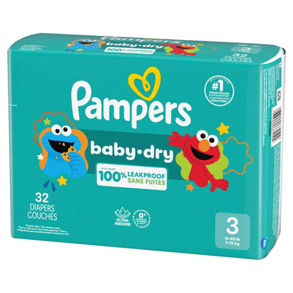 Pampers Swaddlers Pañal Desechable para Bebé, Ultra Absorbente - Talla 3 (32 Unidad)