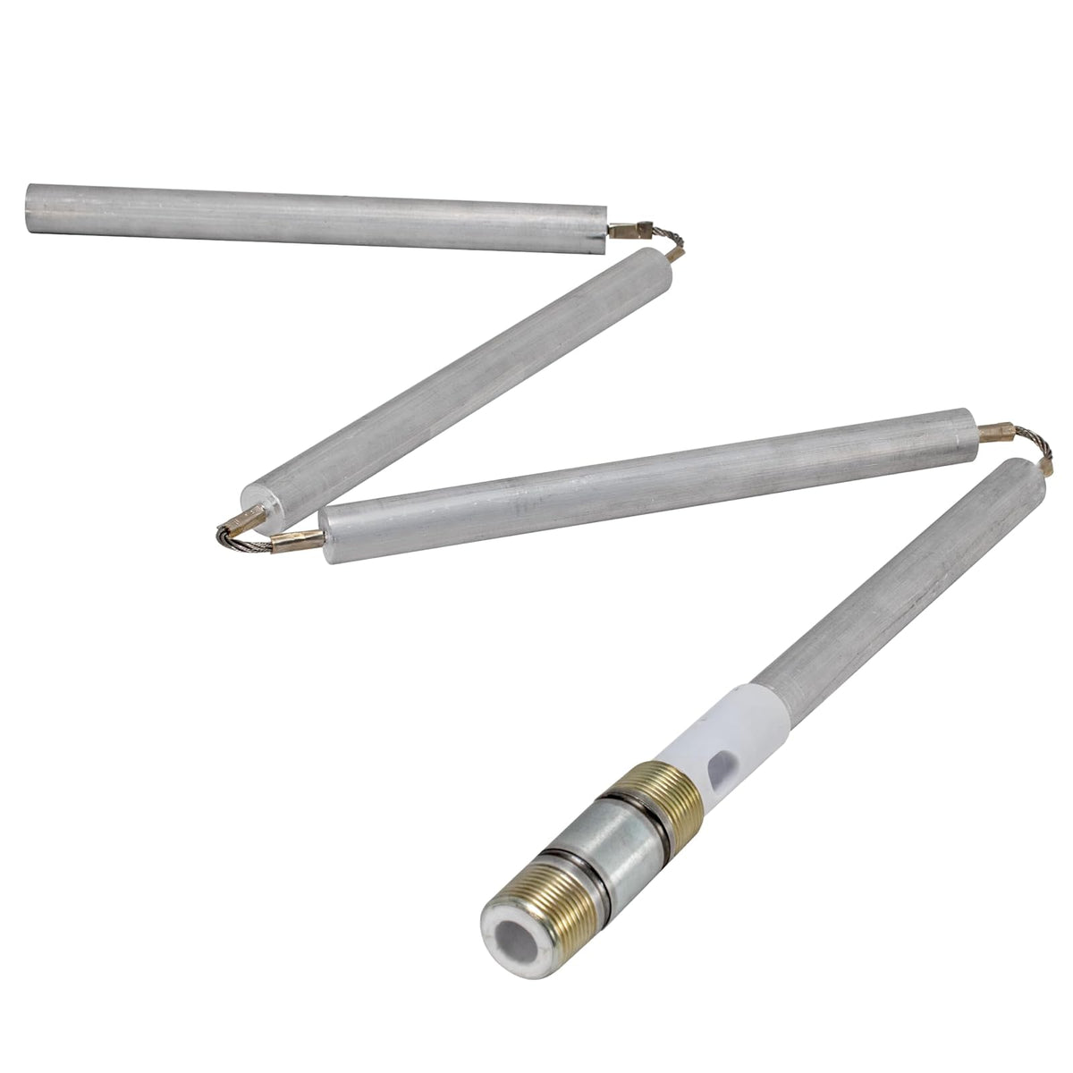 Eastman 60286 - Varilla flexible de ánodo de magnesio de 42 pulgadas, ajuste de pezón de 3 pulgadas, cromo,