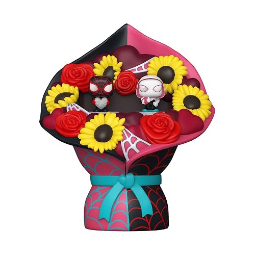 Funko Bitty Pop! Bouquet: Marvel Valentines - Miles Morales & Ghost Spider | Mercancía Oficial - Juguete Coleccionable - Idea de Regalo de Cumpleaños para Fans y Coleccionistas