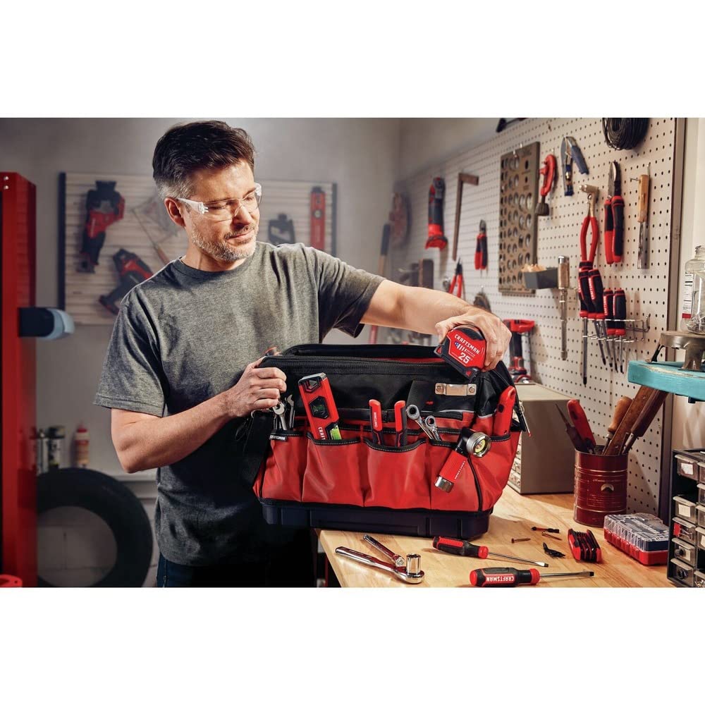 CRAFTSMAN VERSASTACK - Bolsa de herramientas con cierre, organizador de 31 bolsillos, bolsa de herramientas resistente (CMST17622)