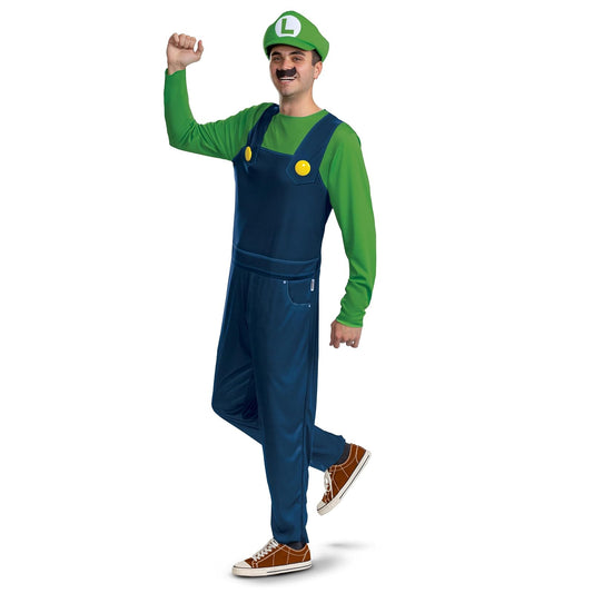 Disguise Luigi - Disfraz clásico para adulto, talla L/XL