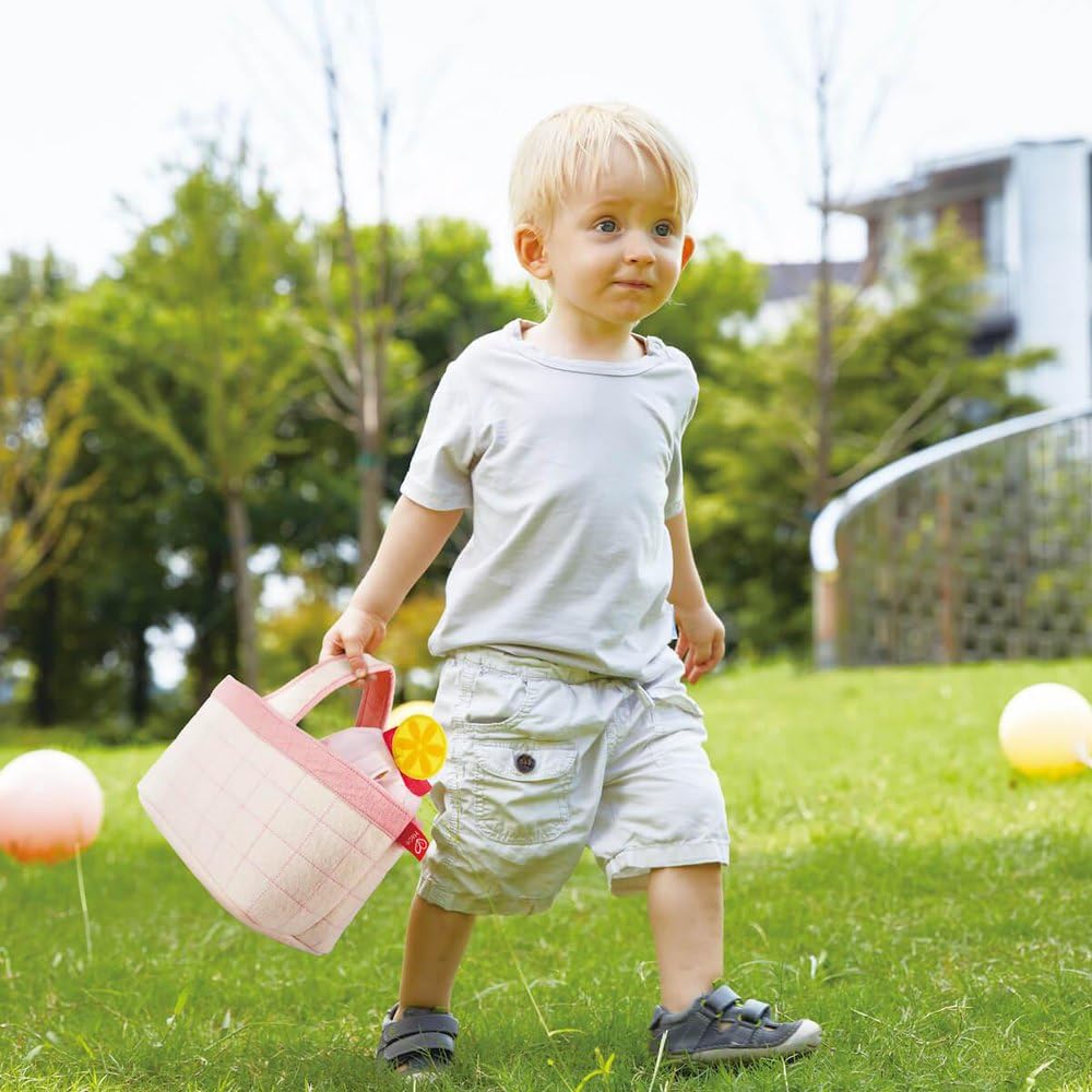 Juego de Picnic Hape| 12 Piezas de Juguete Suave para Interiores y Exteriores para niños pequeños, Color Rosa 12M+