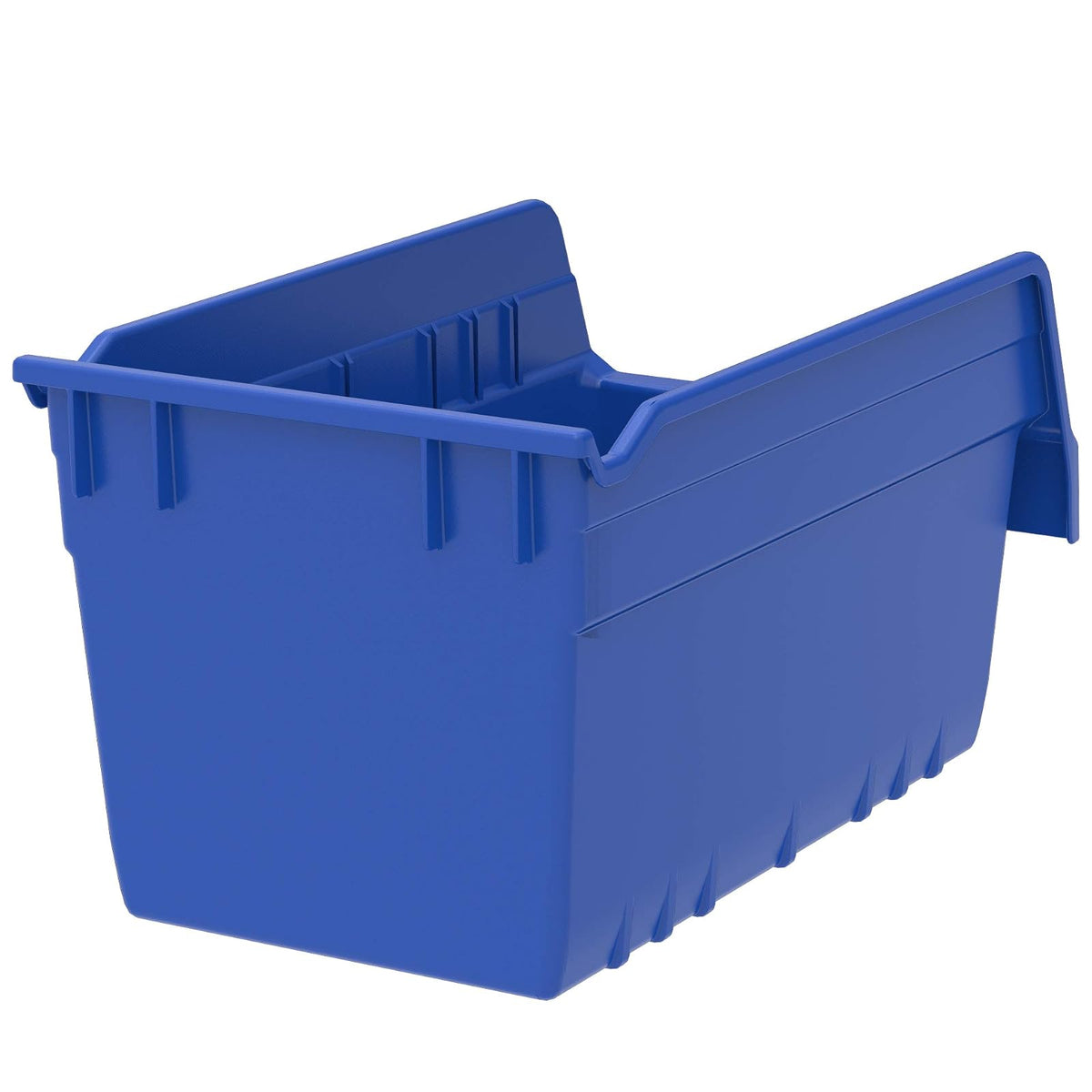 Akro-Mils 30090 ShelfMax Plastic Nesting Shelf Bin Box, 12-Inch Length x 6-Inch Width x 6-Inch Height, Case of 10, Blue