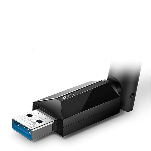 TP-Link Adaptador USB WiFi Archer T3U Plus - AC1300 Doble Banda - hasta 1.3 Gbps - Antena de Alta Ganancia - MU-MIMO - Compatible con Windows - Fácil Instalación