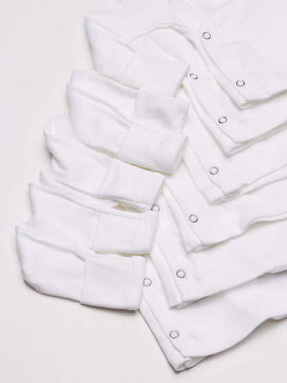 Gerber Baby 6-Pack Long-Sleeve Side-Snap Mitten-Cuff Shirt