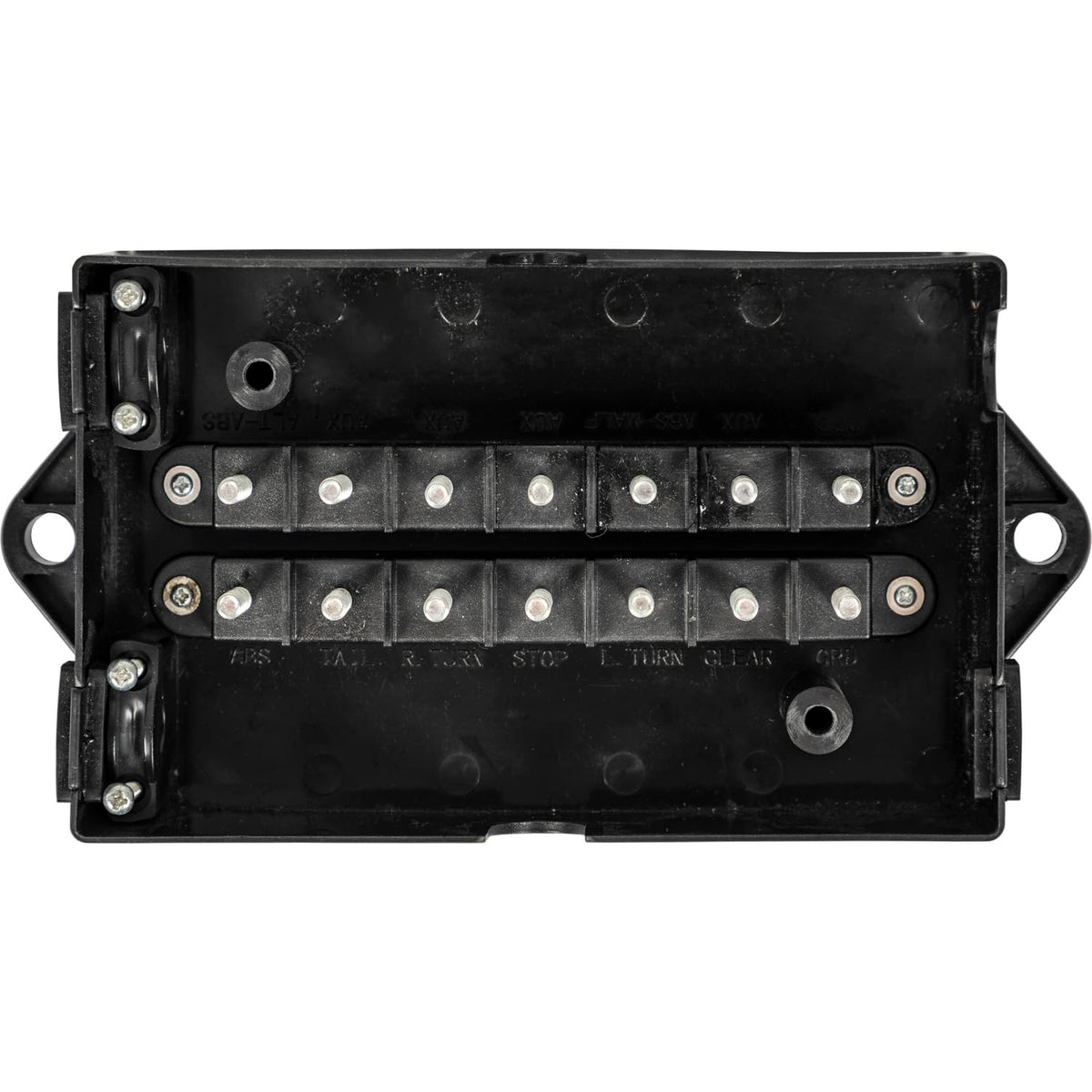Buyers Products 5601114 14 Caja de conexiones con terminales, caja de polímero duradera con terminales simples, resistente a la intemperie, fácil consolidación para cableado de camiones, accesorios
