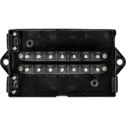Buyers Products 5601114 14 Caja de conexiones con terminales, caja de polímero duradera con terminales simples, resistente a la intemperie, fácil consolidación para cableado de camiones, accesorios