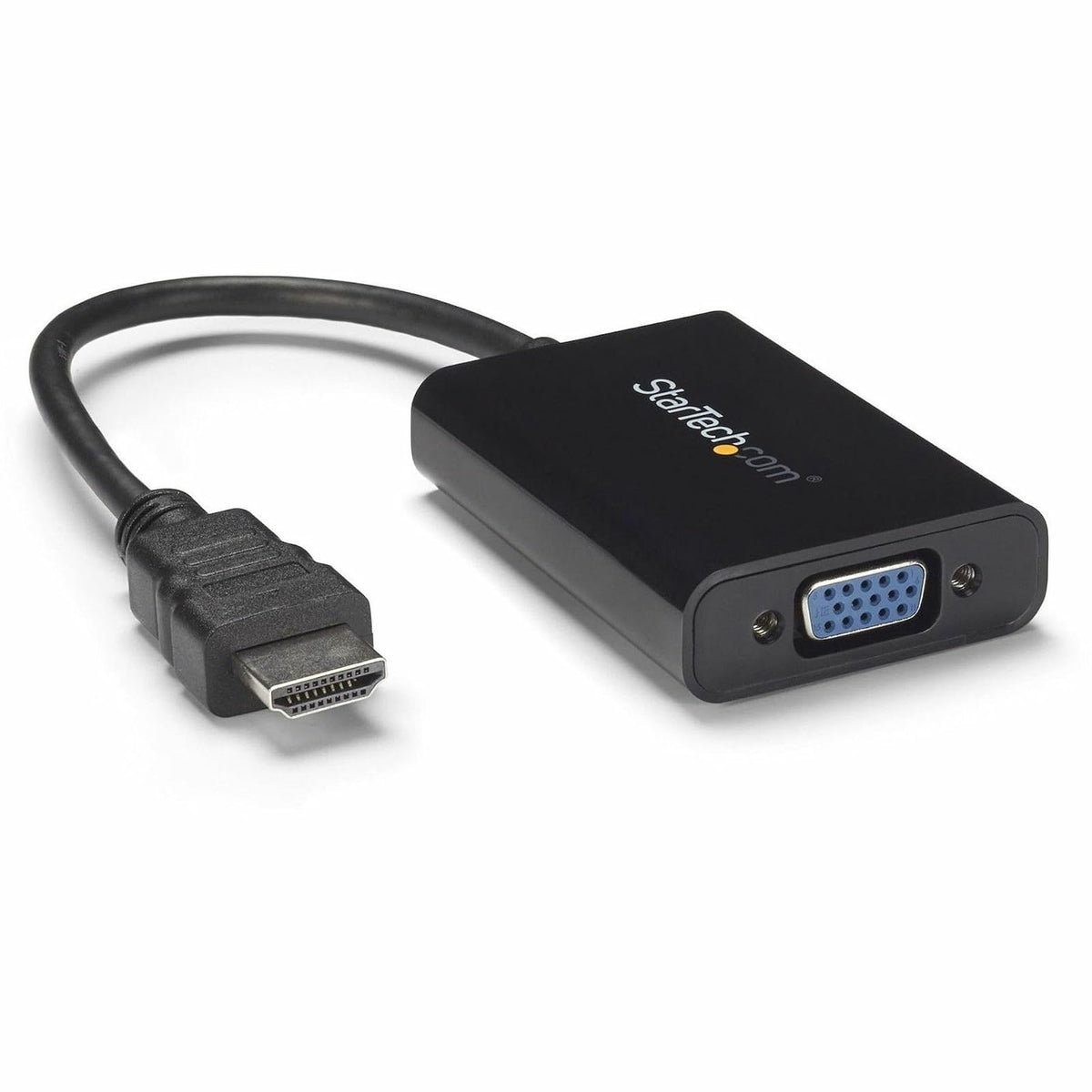 StarTech HD2VGAA2 Cable Adaptador Externo Convertidor de Video/Audio HDMI a VGA, HD15 Hembra, HDMI Macho, Mini Jack Hembra, 1920x1200, Negro